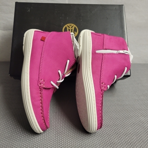 New Marc Joseph Size 12.5 Kids West Houston Bootie Pink Nubuck Leather - Picture 3 of 6